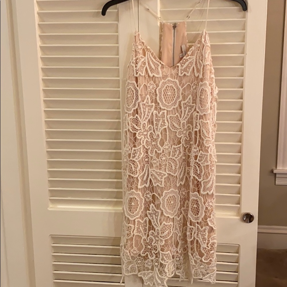 White lace dress